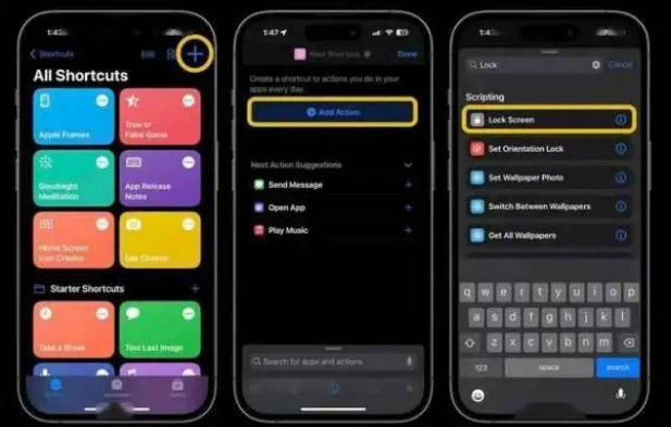 寿县苹果14锁屏维修店分享iPhone14升级iOS16.4后如何创建锁屏快捷方式 