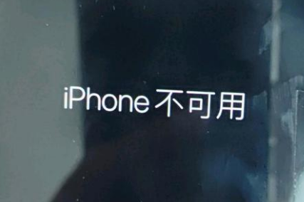 寿县苹果服务网点分享锁屏界面显示“iPhone 不可用”如何解决 